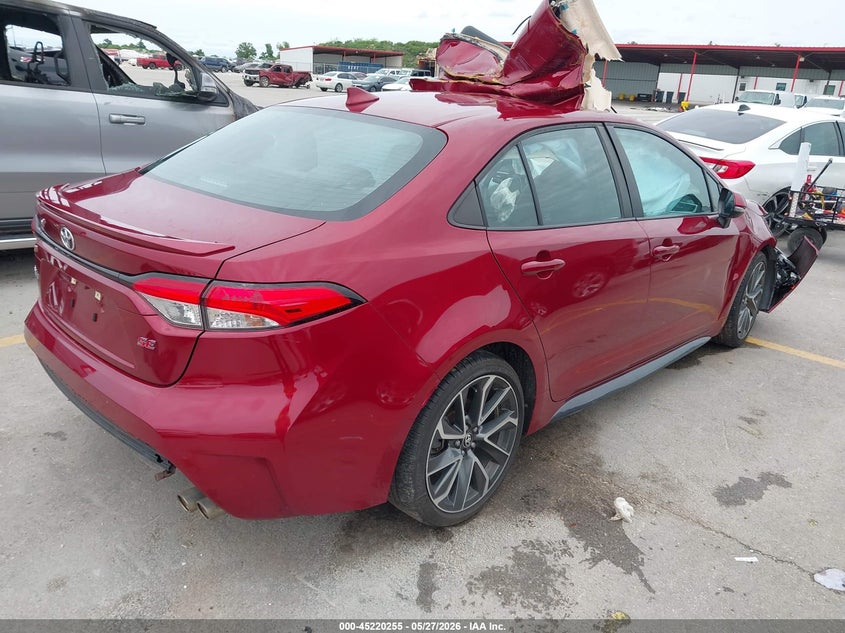 2022 Toyota Corolla VIN 5YFS4MCE9NP107217 IAAI salvage auction — FRONT & REAR, Salvage Title, sold $1,300 on 2026-07-23 (photo 4)