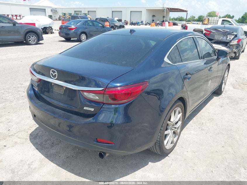 2016 Mazda 6 VIN JM1GJ1T50G1466007 IAAI salvage auction — HAIL, Salvage Title, sold $2,700 on 2026-07-22 (photo 4)