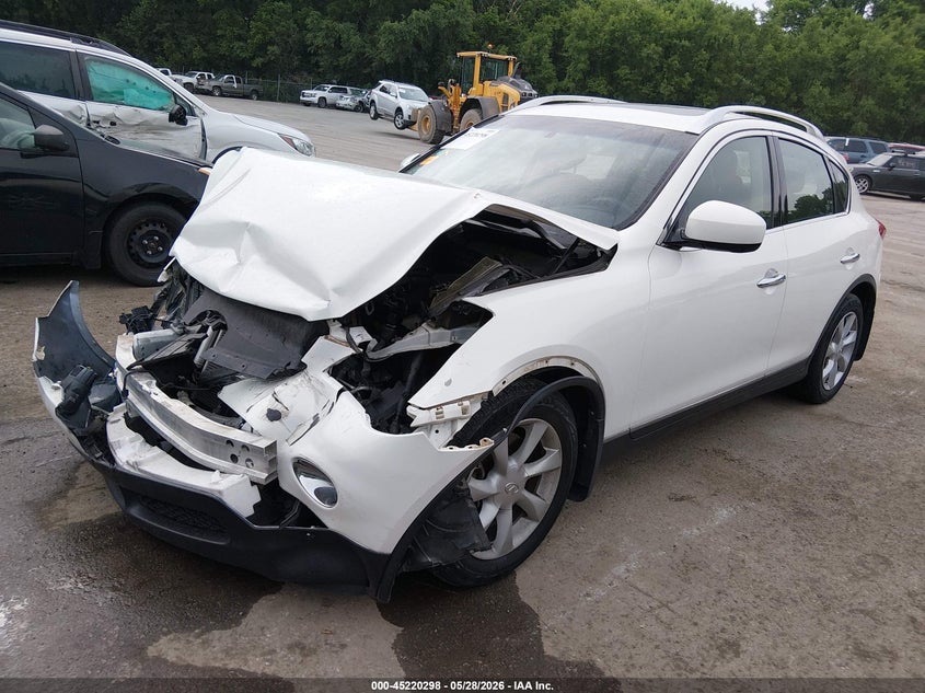 2010 Infiniti Ex VIN JN1AJ0HR1AM753991 IAAI salvage auction — FRONT END, Salvage (Kansas), sold $575 on 2026-07-08 (photo 2)