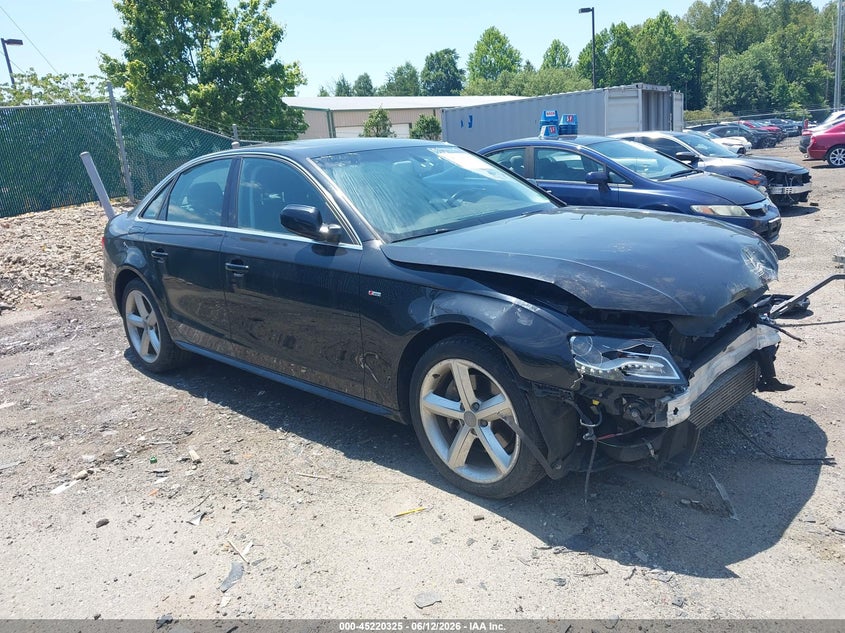 2012 Audi A4 VIN WAUFFAFL7CA116033 IAAI salvage auction — FRONT END, Clear (Virginia), sold $925 on 2026-07-27 (photo 1)