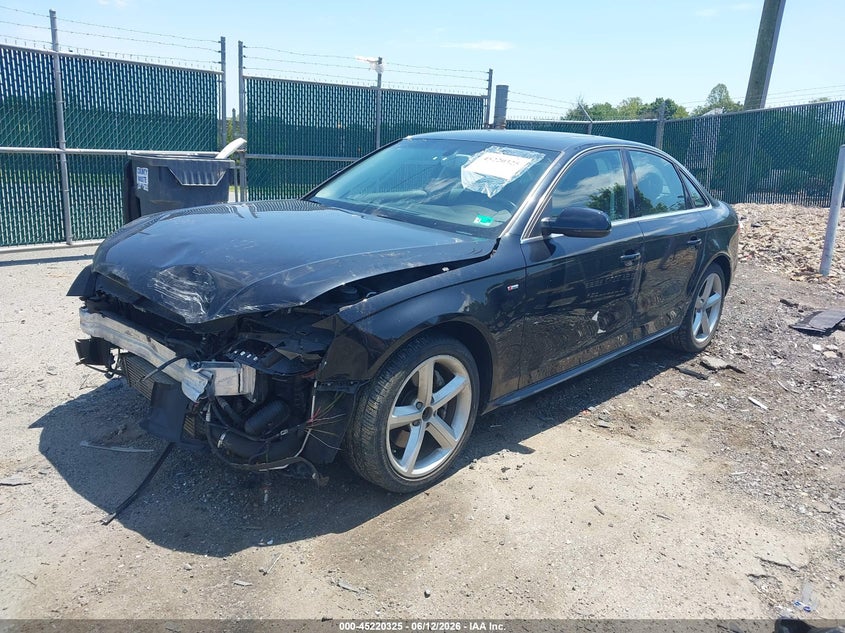 2012 Audi A4 VIN WAUFFAFL7CA116033 IAAI salvage auction — FRONT END, Clear (Virginia), sold $925 on 2026-07-27 (photo 2)