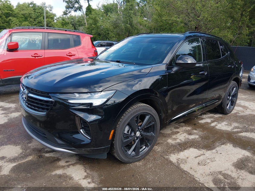 2021 Buick Envision VIN LRBFZPR48MD048423 IAAI salvage auction — HAIL, Salvage (Kansas), sold $8,250 on 2026-07-08 (photo 2)