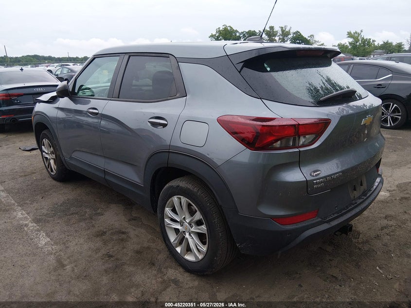 2021 Chevrolet Trailblazer VIN KL79MNSL9MB040942 IAAI salvage auction — FRONT END, Salvage (New Jersey), sold $925 on 2026-07-27 (photo 3)