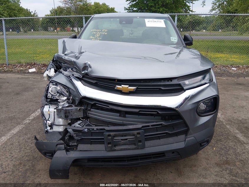 2021 Chevrolet Trailblazer VIN KL79MNSL9MB040942 IAAI salvage auction — FRONT END, Salvage (New Jersey), sold $925 on 2026-07-27 (photo 6)