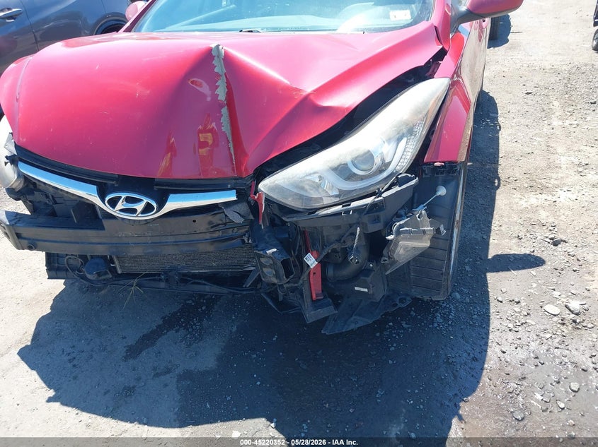 2015 Hyundai Elantra VIN KMHDH4AE1FU355042 IAAI salvage auction — FRONT END, Salvage Title, sold $1,325 on 2026-07-14 (photo 6)