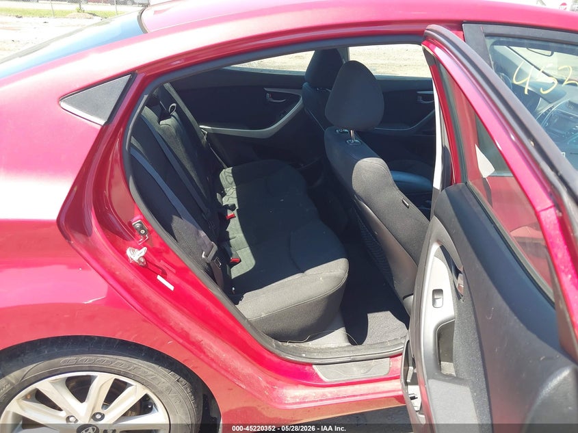 2015 Hyundai Elantra VIN KMHDH4AE1FU355042 IAAI salvage auction — FRONT END, Salvage Title, sold $1,325 on 2026-07-14 (photo 8)