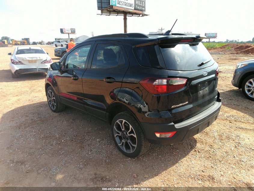 2020 Ford Ecosport VIN MAJ6S3JL5LC384137 IAAI salvage auction — HAIL, Clear (Missouri), sold $4,700 on 2026-07-13 (photo 3)