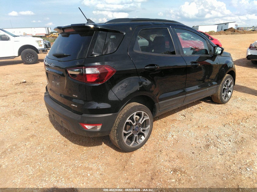 2020 Ford Ecosport VIN MAJ6S3JL5LC384137 IAAI salvage auction — HAIL, Clear (Missouri), sold $4,700 on 2026-07-13 (photo 4)