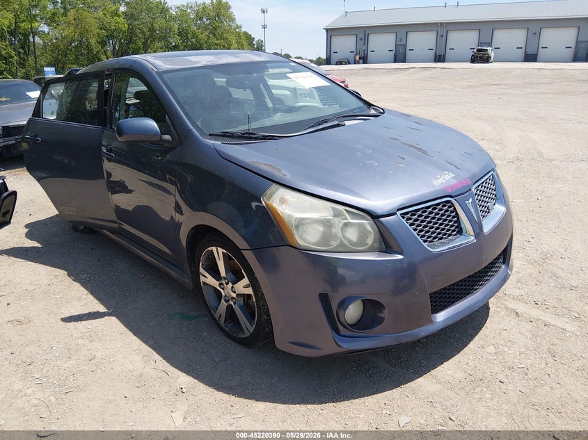2009 Pontiac Vibe VIN 5Y2SR67079Z454276 IAAI salvage auction — FRONT & REAR, Salvage (Indiana), sold $375 on 2026-07-22 (photo 1)