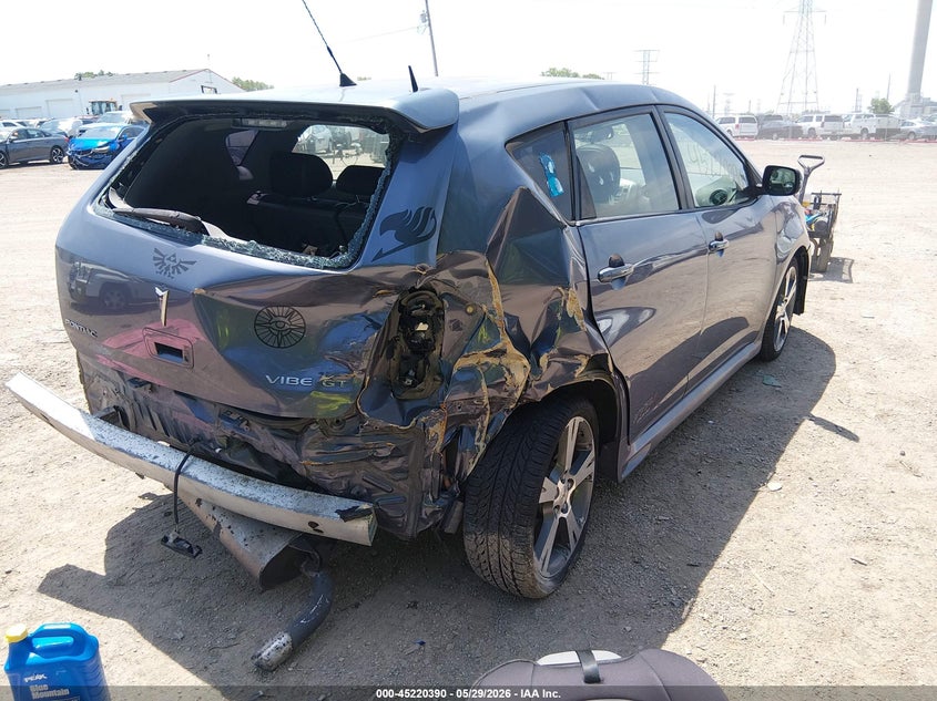 2009 Pontiac Vibe VIN 5Y2SR67079Z454276 IAAI salvage auction — FRONT & REAR, Salvage (Indiana), sold $375 on 2026-07-22 (photo 4)