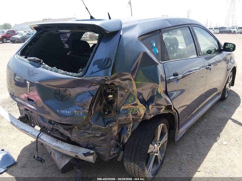 2009 Pontiac Vibe VIN 5Y2SR67079Z454276 IAAI salvage auction — FRONT & REAR, Salvage (Indiana), sold $375 on 2026-07-22 (photo 6)