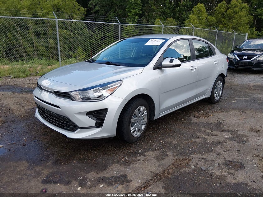 2023 Kia Rio VIN 3KPA24AD3PE614484 IAAI salvage auction — REAR END, Salvage Title, sold $6,025 on 2026-09-08 (photo 2)