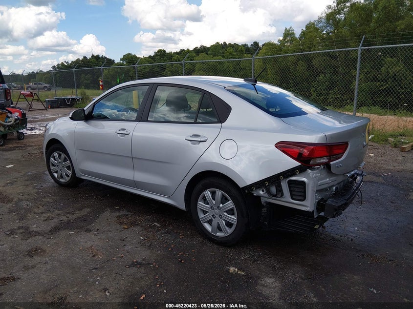 2023 Kia Rio VIN 3KPA24AD3PE614484 IAAI salvage auction — REAR END, Salvage Title, sold $6,025 on 2026-09-08 (photo 3)