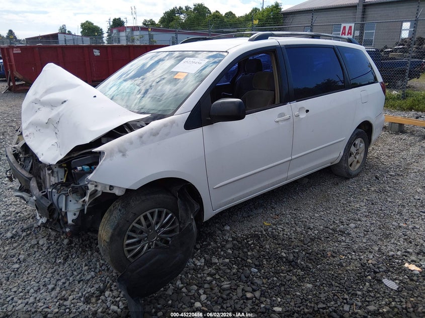 2005 Toyota Sienna VIN 5TDZA23C75S313167 IAAI salvage auction — FRONT END, Salvage (West Virginia), sold $100 on 2026-07-22 (photo 2)