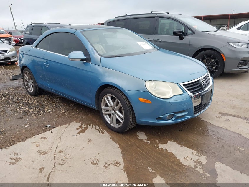 2008 Volkswagen Eos VIN WVWFA71F98V001925 IAAI salvage auction — WATER/FLOOD, Salvage (Texas), sold $400 on 2026-07-28 (photo 1)