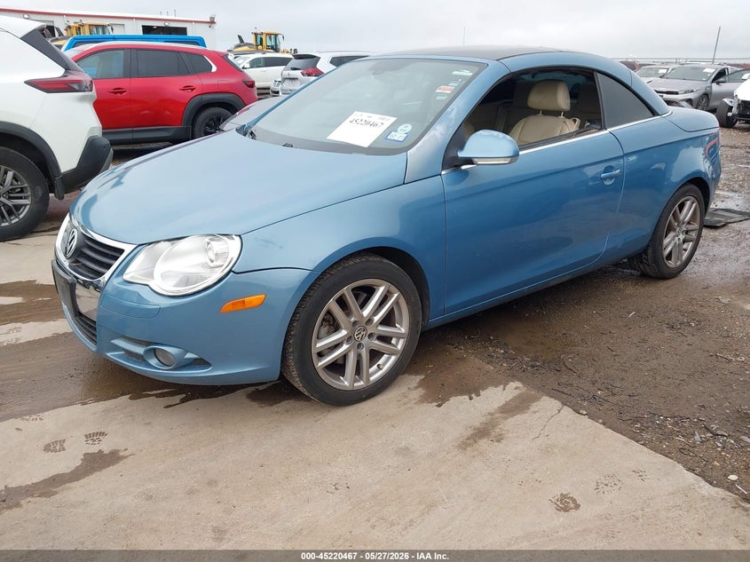 2008 Volkswagen Eos VIN WVWFA71F98V001925 IAAI salvage auction — WATER/FLOOD, Salvage (Texas), sold $400 on 2026-07-28 (photo 2)