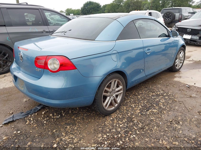 2008 Volkswagen Eos VIN WVWFA71F98V001925 IAAI salvage auction — WATER/FLOOD, Salvage (Texas), sold $400 on 2026-07-28 (photo 4)