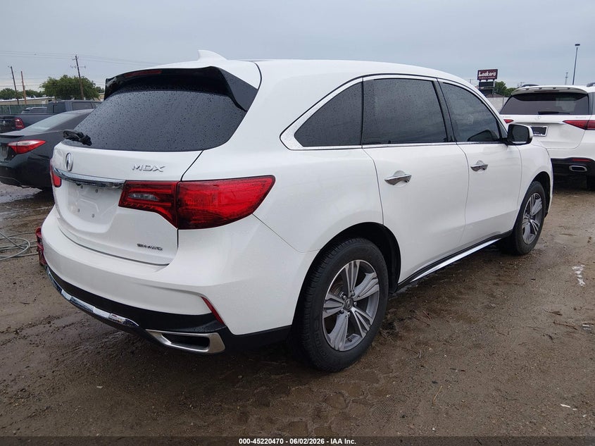 2020 Acura Mdx VIN 5J8YD4H30LL036272 IAAI salvage auction — HAIL, Salvage Title, sold $15,200 on 2026-07-24 (photo 4)