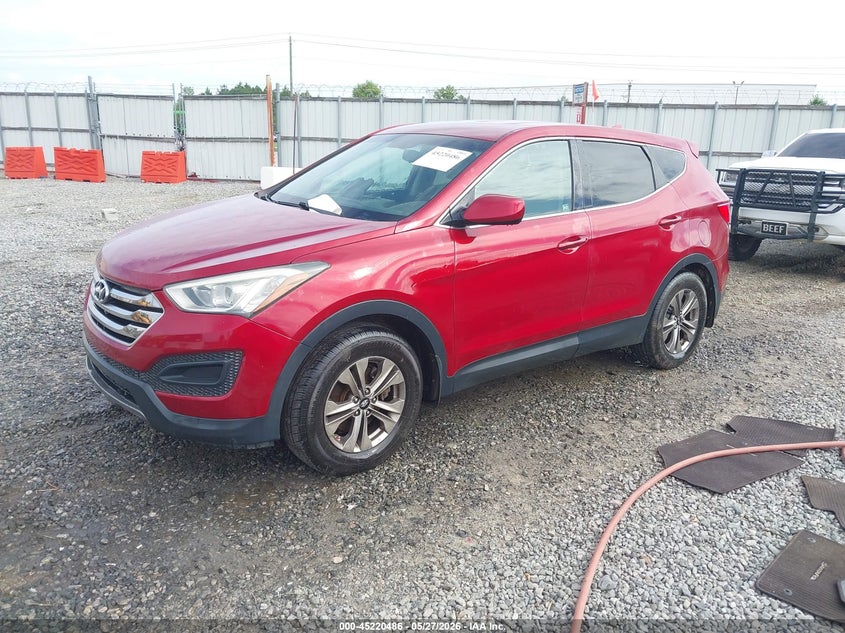 2015 Hyundai Santa fe VIN 5XYZT3LB8FG284459 IAAI salvage auction — UNKNOWN, Salvage Title, sold $2,200 on 2026-07-13 (photo 2)