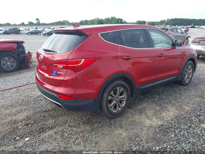 2015 Hyundai Santa fe VIN 5XYZT3LB8FG284459 IAAI salvage auction — UNKNOWN, Salvage Title, sold $2,200 on 2026-07-13 (photo 4)