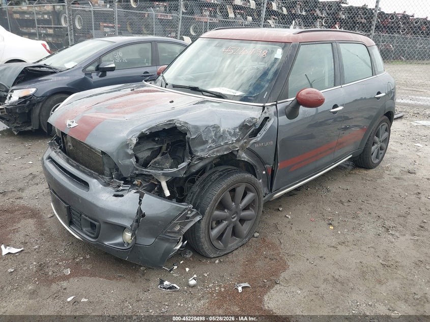 2016 Mini Countryman VIN WMWZC3C59GWT10594 IAAI salvage auction — FRONT END, Salvage (Georgia), sold $550 on 2026-07-10 (photo 2)