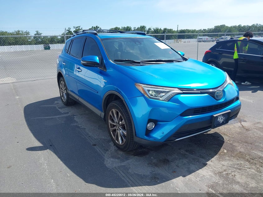 2016 Toyota Rav 4 VIN JTMDJREV9GD032553 IAAI salvage auction — LEFT SIDE, Salvage Title, sold $5,750 on 2026-07-13 (photo 1)
