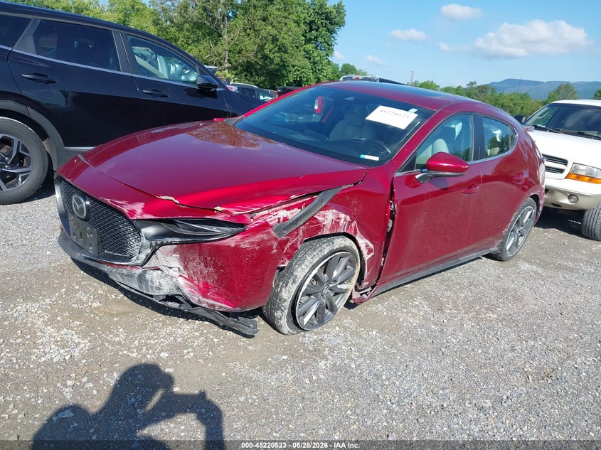 2023 Mazda 3 VIN JM1BPALM0P1612762 IAAI salvage auction — FRONT & REAR, Salvage Title, sold $3,950 on 2026-07-14 (photo 2)