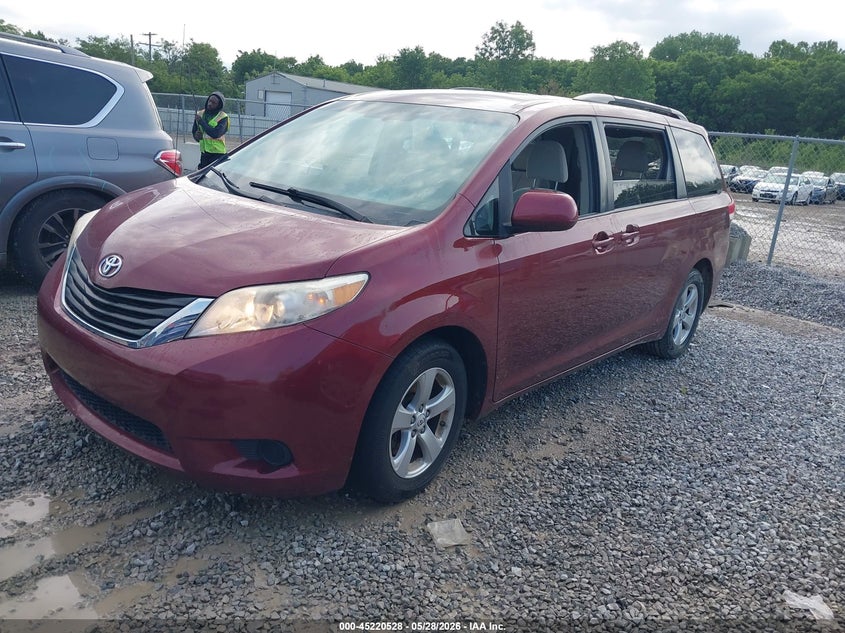 2011 Toyota Sienna VIN 5TDKK3DC0BS016269 IAAI salvage auction — WATER/FLOOD, Salvage (Ohio), sold $1,175 on 2026-07-08 (photo 2)