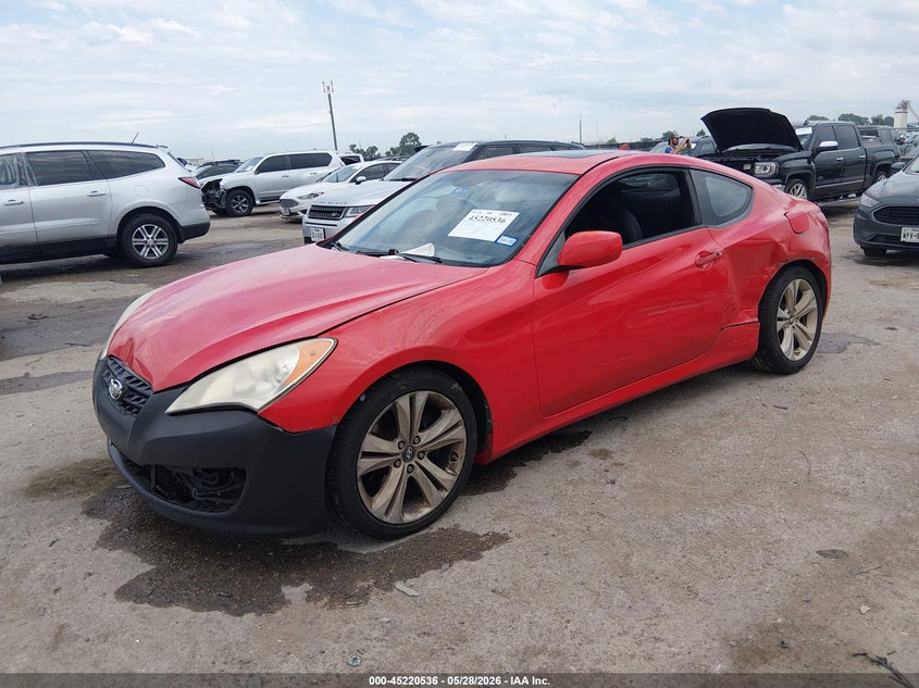 2010 Hyundai Genesis VIN KMHHT6KD9AU003725 IAAI salvage auction — LEFT SIDE, Original (Texas), sold $500 on 2026-07-28 (photo 2)