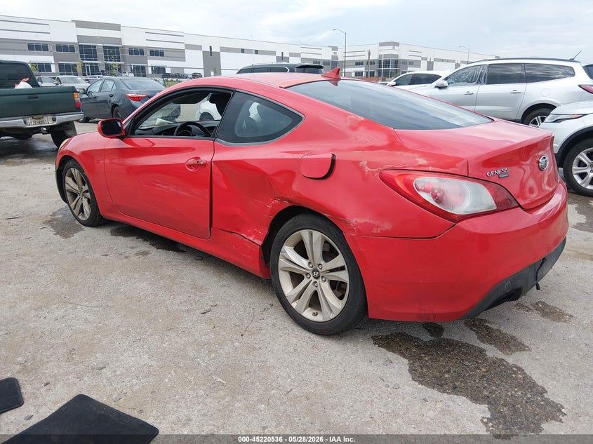 2010 Hyundai Genesis VIN KMHHT6KD9AU003725 IAAI salvage auction — LEFT SIDE, Original (Texas), sold $500 on 2026-07-28 (photo 3)