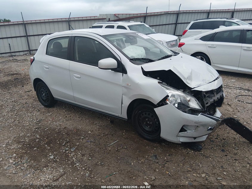 2023 Mitsubishi Mirage VIN ML32AUHJ6PH004756 IAAI salvage auction — FRONT END, Salvage (Arkansas), sold $850 on 2026-07-15 (photo 1)