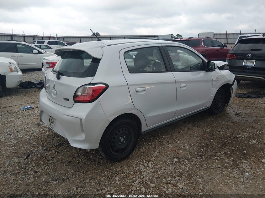 2023 Mitsubishi Mirage VIN ML32AUHJ6PH004756 IAAI salvage auction — FRONT END, Salvage (Arkansas), sold $850 on 2026-07-15 (photo 4)