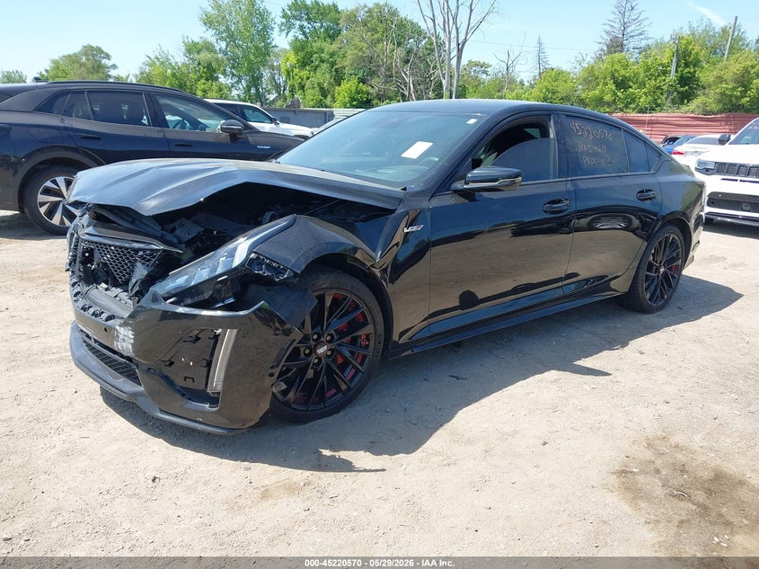 2024 Cadillac Ct5-v VIN 1G6DR5RW9R0132413 IAAI salvage auction — FRONT END, Salvage Title, sold $7,300 on 2026-07-09 (photo 2)