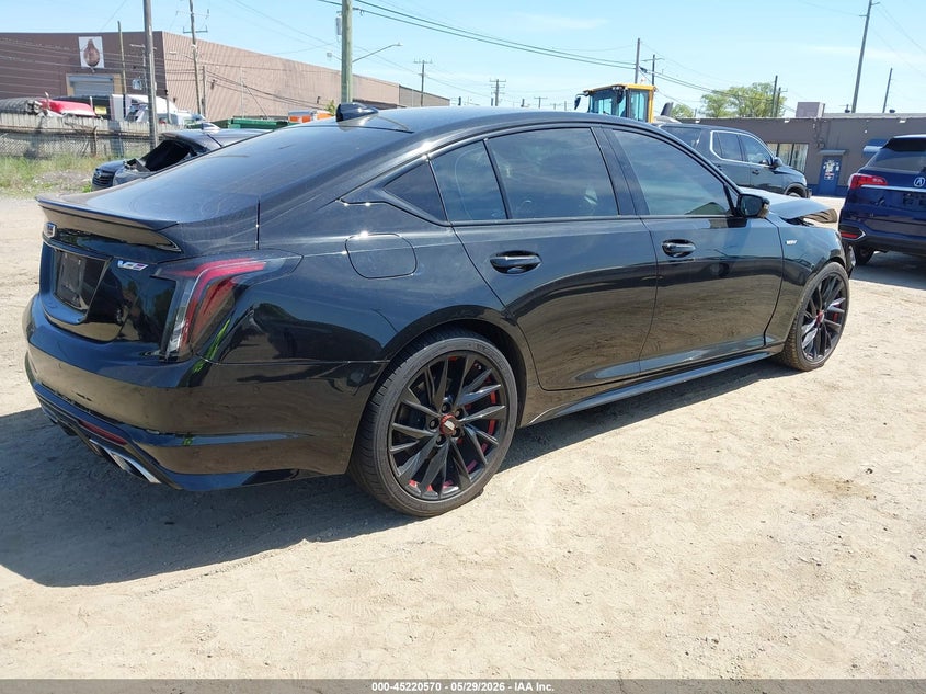 2024 Cadillac Ct5-v VIN 1G6DR5RW9R0132413 IAAI salvage auction — FRONT END, Salvage Title, sold $7,300 on 2026-07-09 (photo 4)