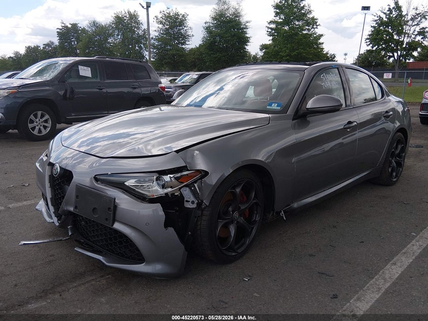 2018 Alfa romeo Giulia VIN ZARFAECNXJ7589925 IAAI salvage auction — FRONT END, Salvage (New Jersey), sold $75 on 2026-07-29 (photo 2)