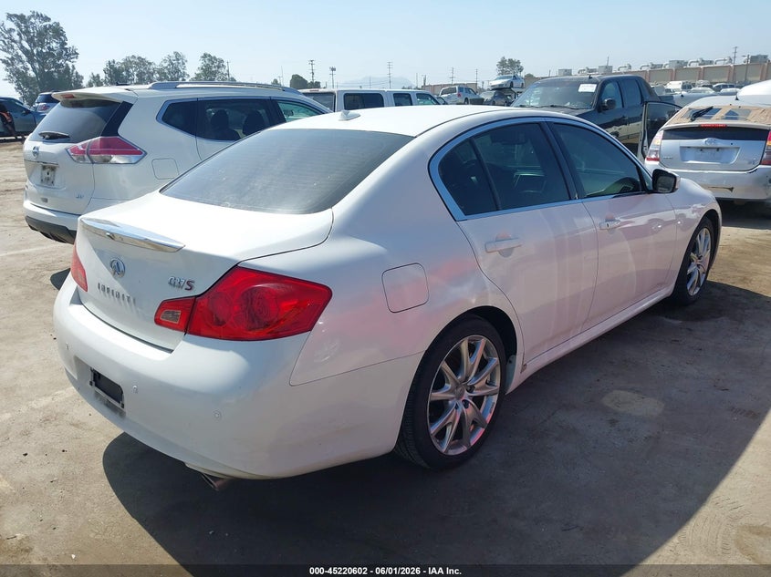 2013 Infiniti G VIN JN1CV6AP2DM301237 IAAI salvage auction — THEFT, Salvage Title, sold $5,400 on 2026-07-15 (photo 4)