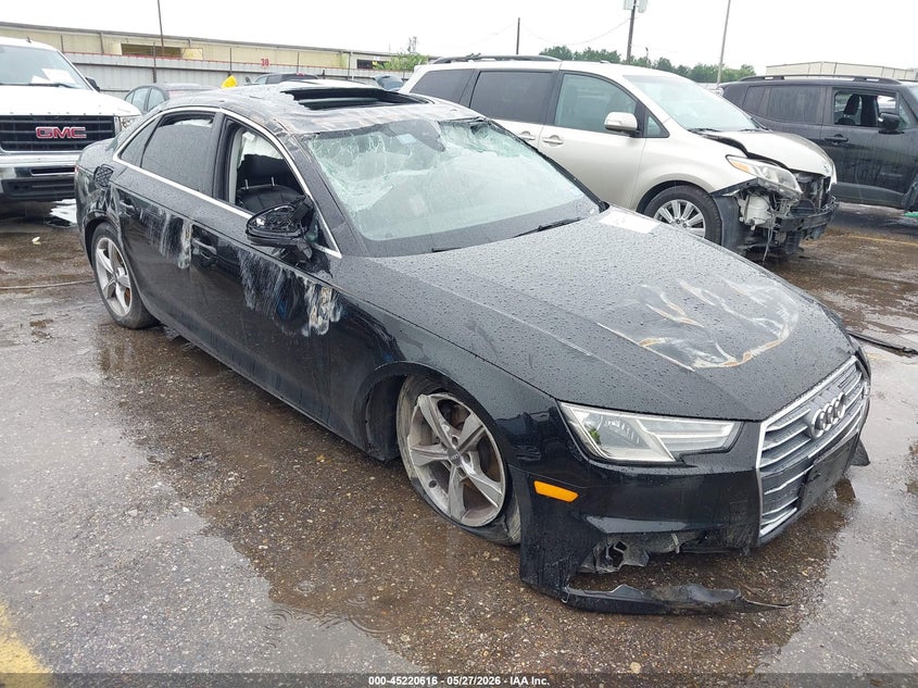 2019 Audi A4 VIN WAUGMAF46KA011856 IAAI salvage auction — ROLLOVER, Salvage Title, sold $1,125 on 2026-07-08 (photo 1)
