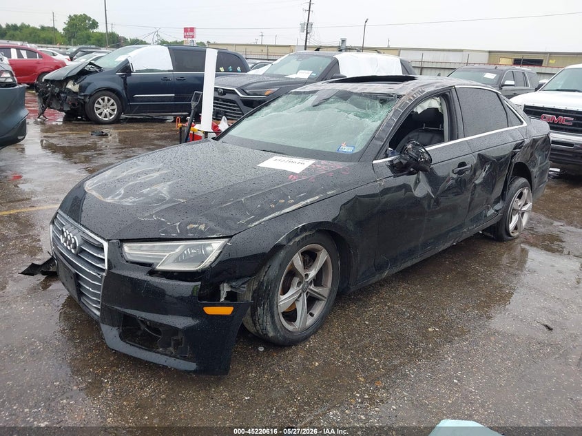 2019 Audi A4 VIN WAUGMAF46KA011856 IAAI salvage auction — ROLLOVER, Salvage Title, sold $1,125 on 2026-07-08 (photo 2)