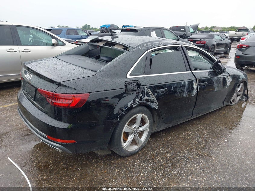 2019 Audi A4 VIN WAUGMAF46KA011856 IAAI salvage auction — ROLLOVER, Salvage Title, sold $1,125 on 2026-07-08 (photo 4)