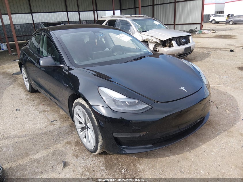 2023 Tesla Model 3 VIN 5YJ3E1EA0PF669760 IAAI salvage auction — REAR END, Salvage Title, sold $8,550 on 2026-07-16 (photo 1)