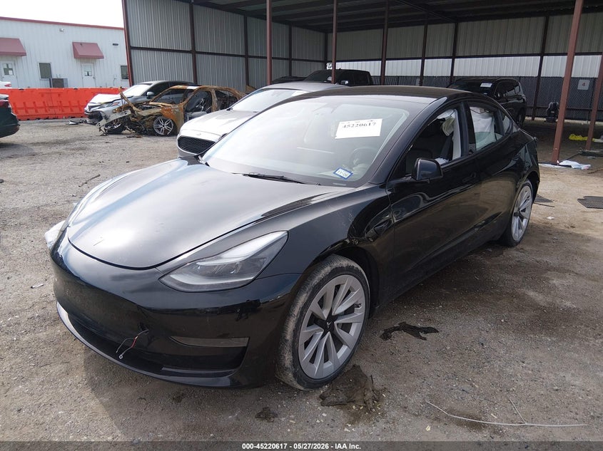 2023 Tesla Model 3 VIN 5YJ3E1EA0PF669760 IAAI salvage auction — REAR END, Salvage Title, sold $8,550 on 2026-07-16 (photo 2)