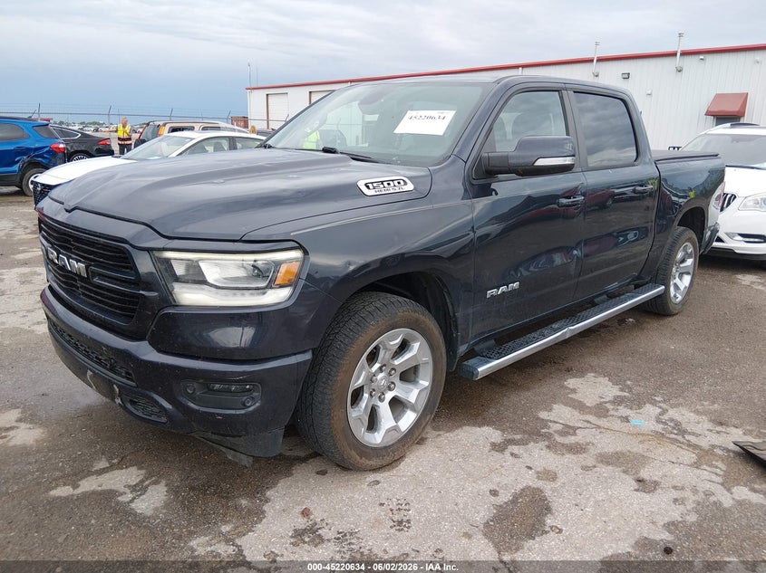 2019 Ram 1500 VIN 1C6SRFFTXKN665097 IAAI salvage auction — HAIL, Salvage (Kansas), sold $10,400 on 2026-07-31 (photo 2)