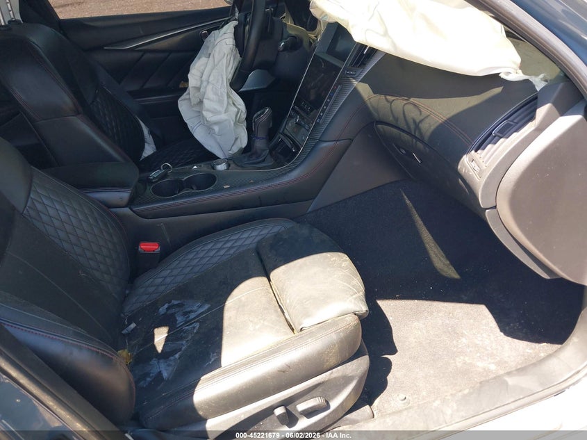 2022 Infiniti Q50 VIN JN1FV7DR6NM390439 IAAI salvage auction — FRONT END, Salvage Title, sold $7,875 on 2026-07-14 (photo 5)