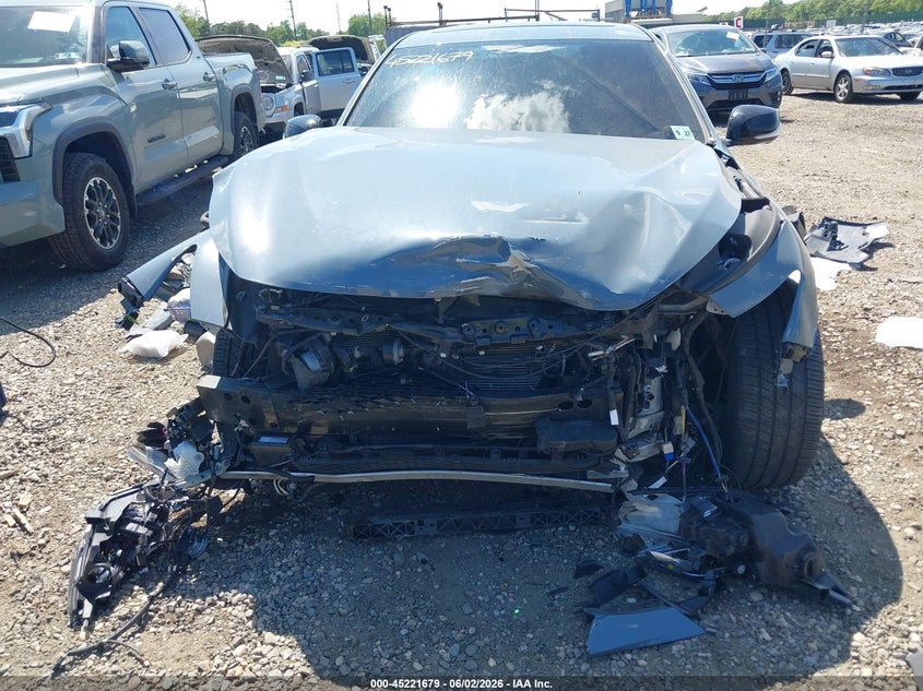 2022 Infiniti Q50 VIN JN1FV7DR6NM390439 IAAI salvage auction — FRONT END, Salvage Title, sold $7,875 on 2026-07-14 (photo 6)