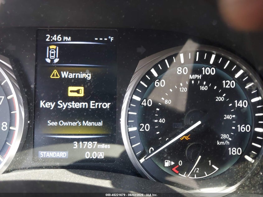 2022 Infiniti Q50 VIN JN1FV7DR6NM390439 IAAI salvage auction — FRONT END, Salvage Title, sold $7,875 on 2026-07-14 (photo 7)