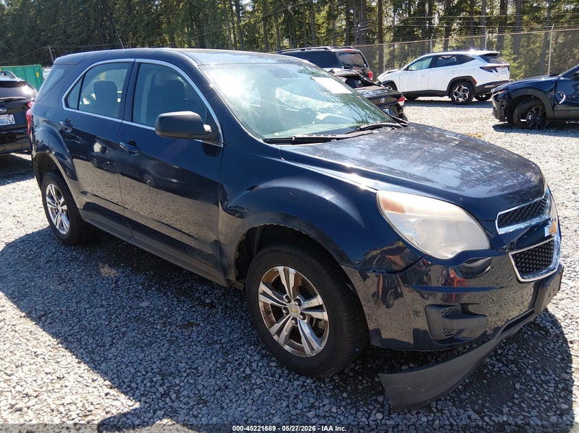 2015 Chevrolet Equinox VIN 2GNALAEK5F1124460 IAAI salvage auction — LEFT SIDE, Salvage Title, sold $525 on 2026-07-22 (photo 1)