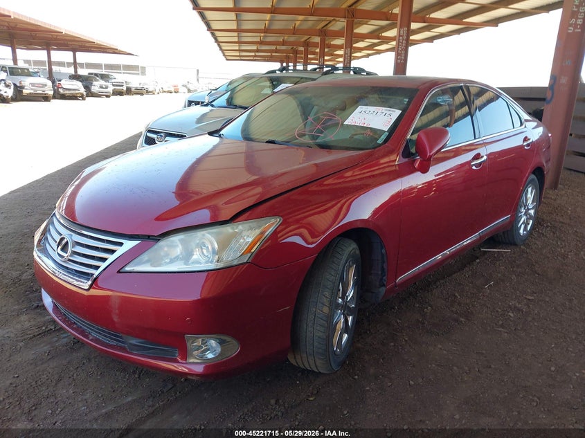2010 Lexus ES VIN JTHBK1EG2A2365086 IAAI salvage auction — RIGHT FRONT, Salvage (Arizona), sold $1,950 on 2026-07-07 (photo 2)