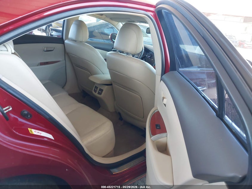 2010 Lexus ES VIN JTHBK1EG2A2365086 IAAI salvage auction — RIGHT FRONT, Salvage (Arizona), sold $1,950 on 2026-07-07 (photo 8)