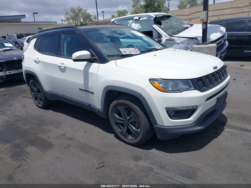 2018 Jeep Compass VIN 3C4NJCBB6JT502051 IAAI salvage auction — RIGHT REAR, Salvage Title, sold $3,650 on 2026-07-10 (photo 1)
