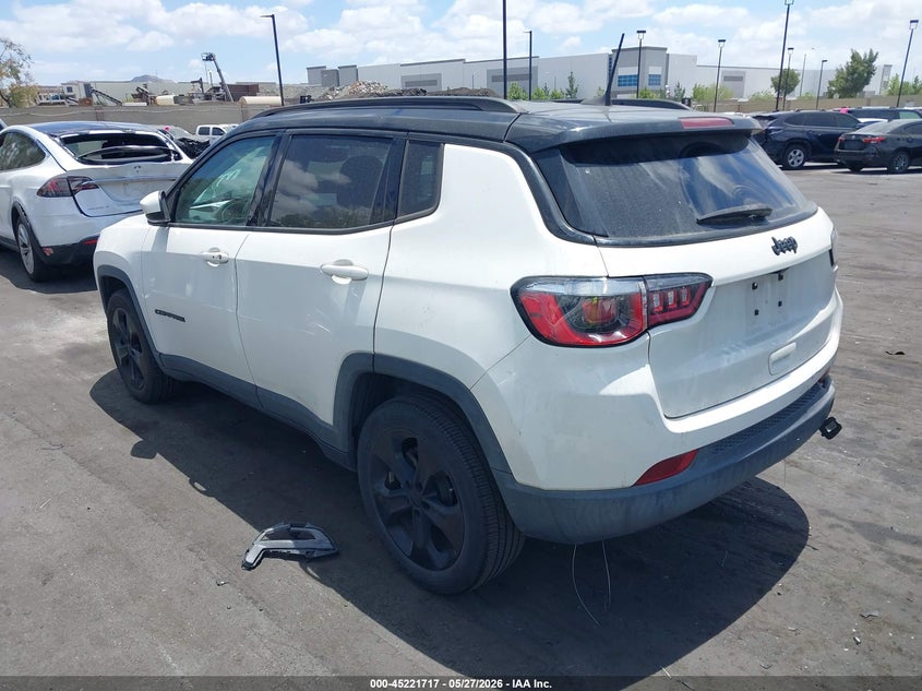 2018 Jeep Compass VIN 3C4NJCBB6JT502051 IAAI salvage auction — RIGHT REAR, Salvage Title, sold $3,650 on 2026-07-10 (photo 3)